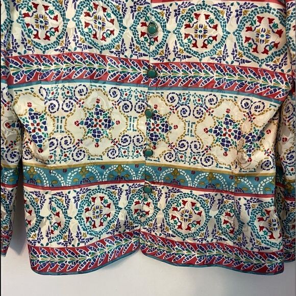 3/$25 ADRIANNA PAPELL Vintage Silk Long Sleeves Blazer.Size 8 - Picture 10 of 15